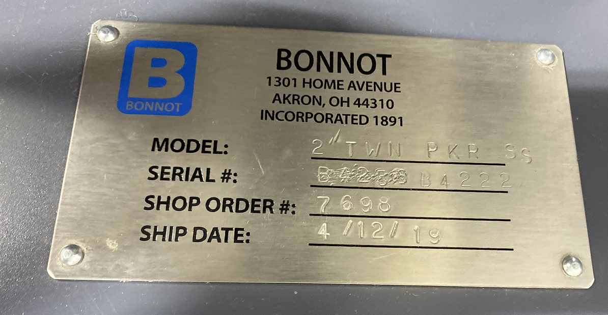 Bonnot® Single Screw Twin Packer Extruder Click Machinery
